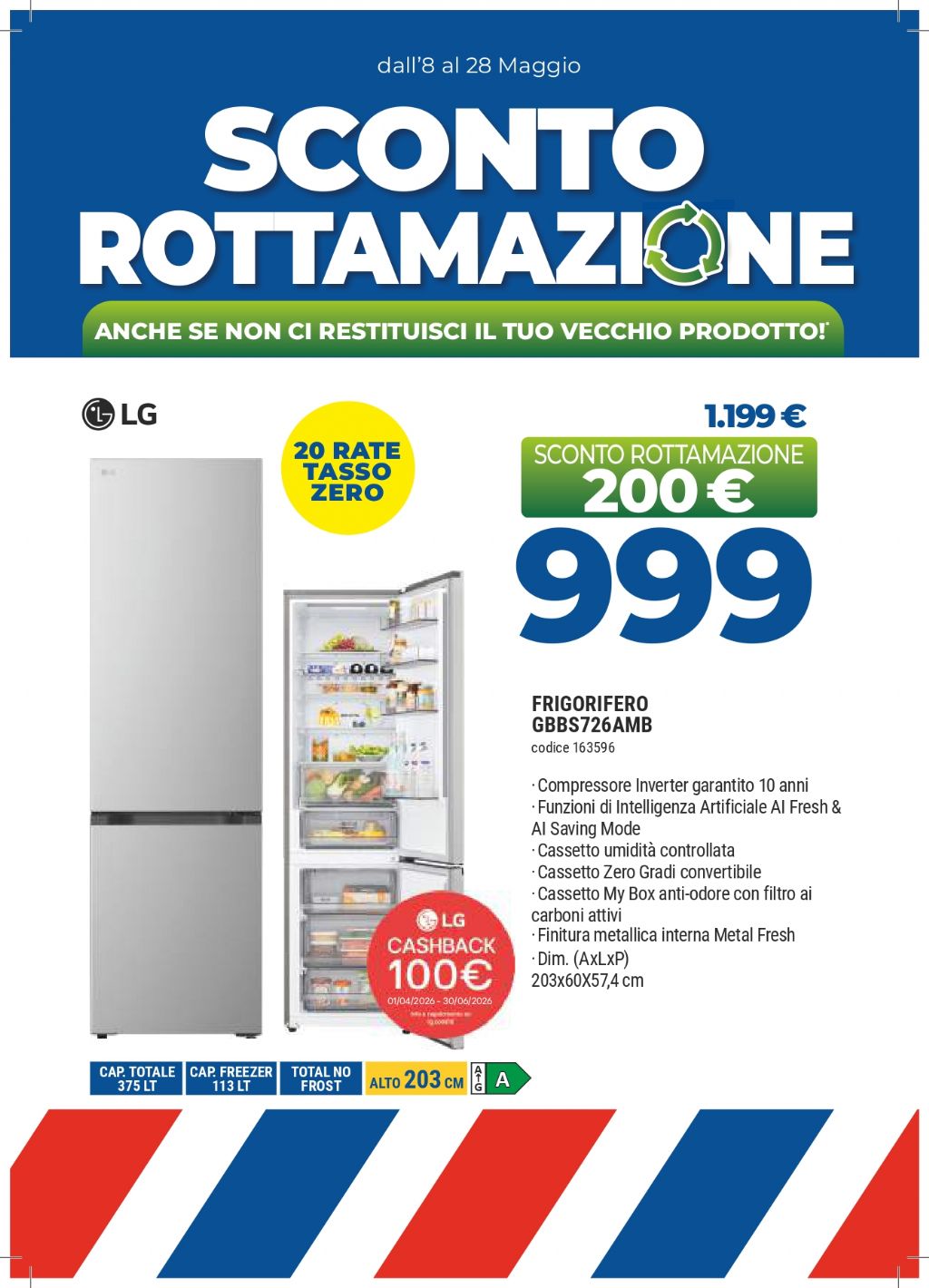 FRIGO LG GBBS726AMB